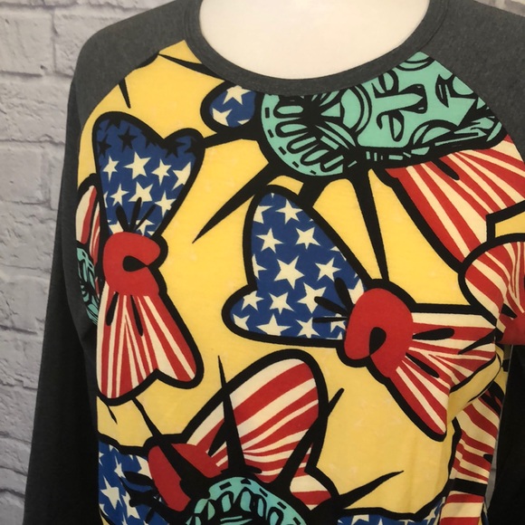 FINAL Price LuLaRoe Randy 3/4 Sleeve Baseball Tee - Picture 3 of 8